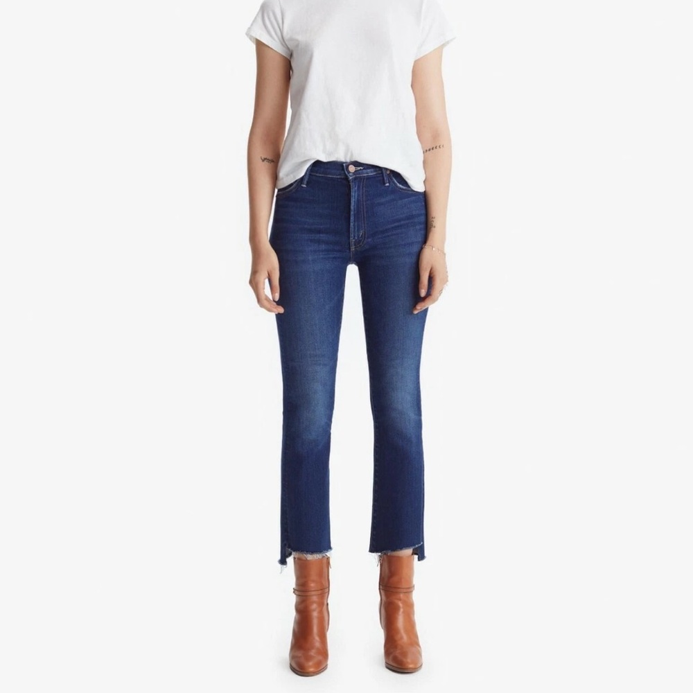 MOTHER INSIDER CROP STEP FRAY JEANS